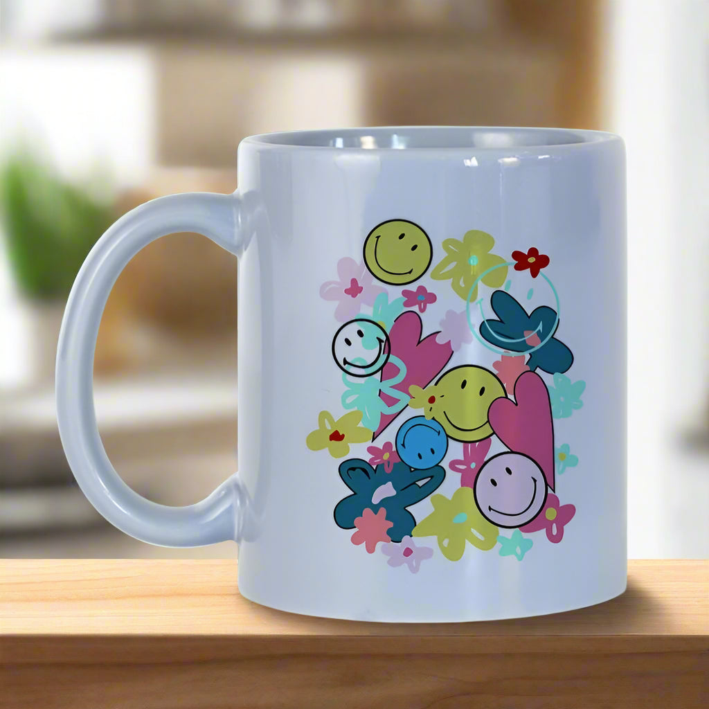 Simple Color Glaze Mark Ceramic Cup