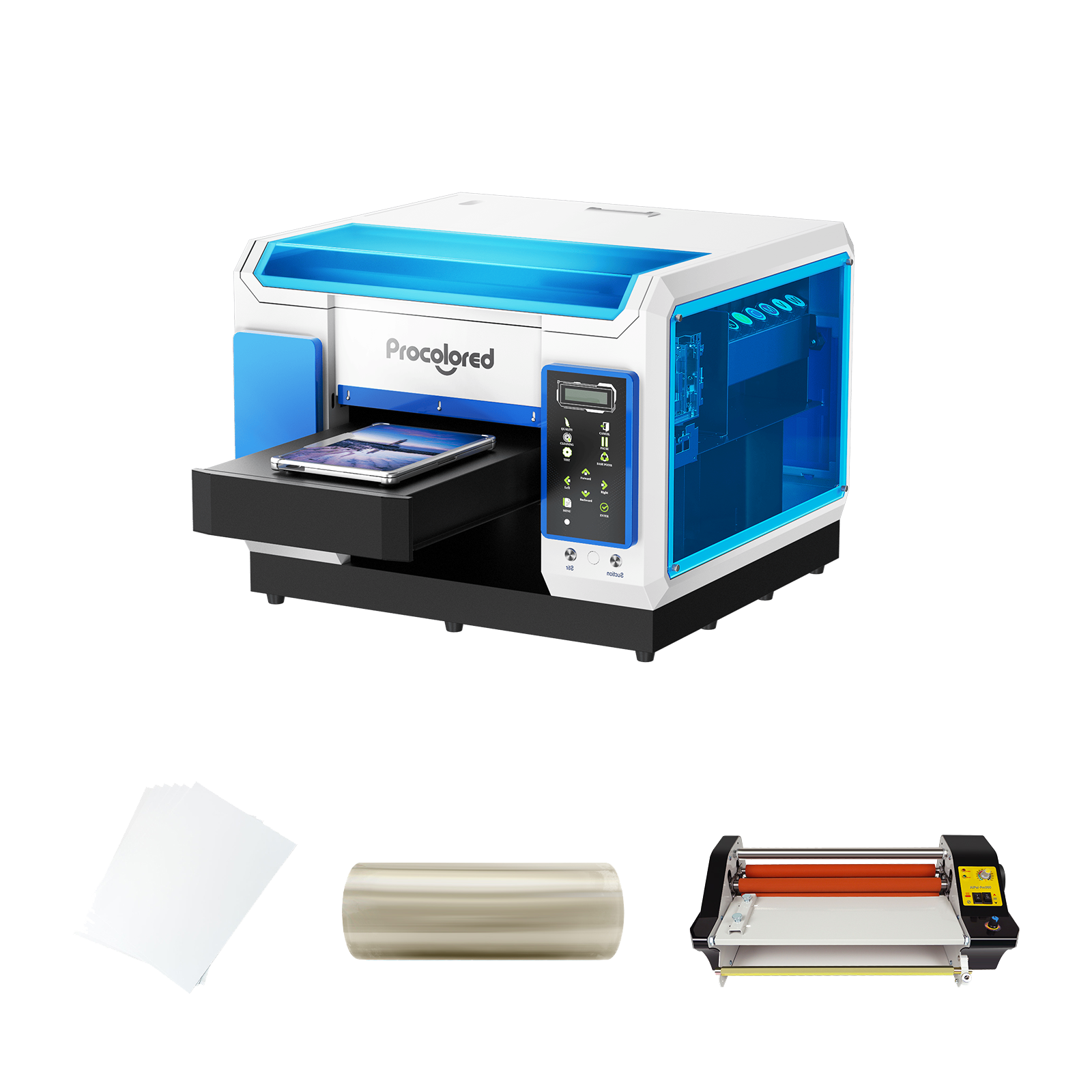Procolored V11 Pro UV Printer 11.4" A3 Dual TX800 & UV Laminator