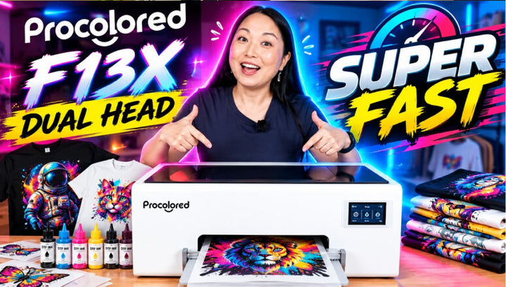 Procolored F13X Dual head FAST DTF machine!