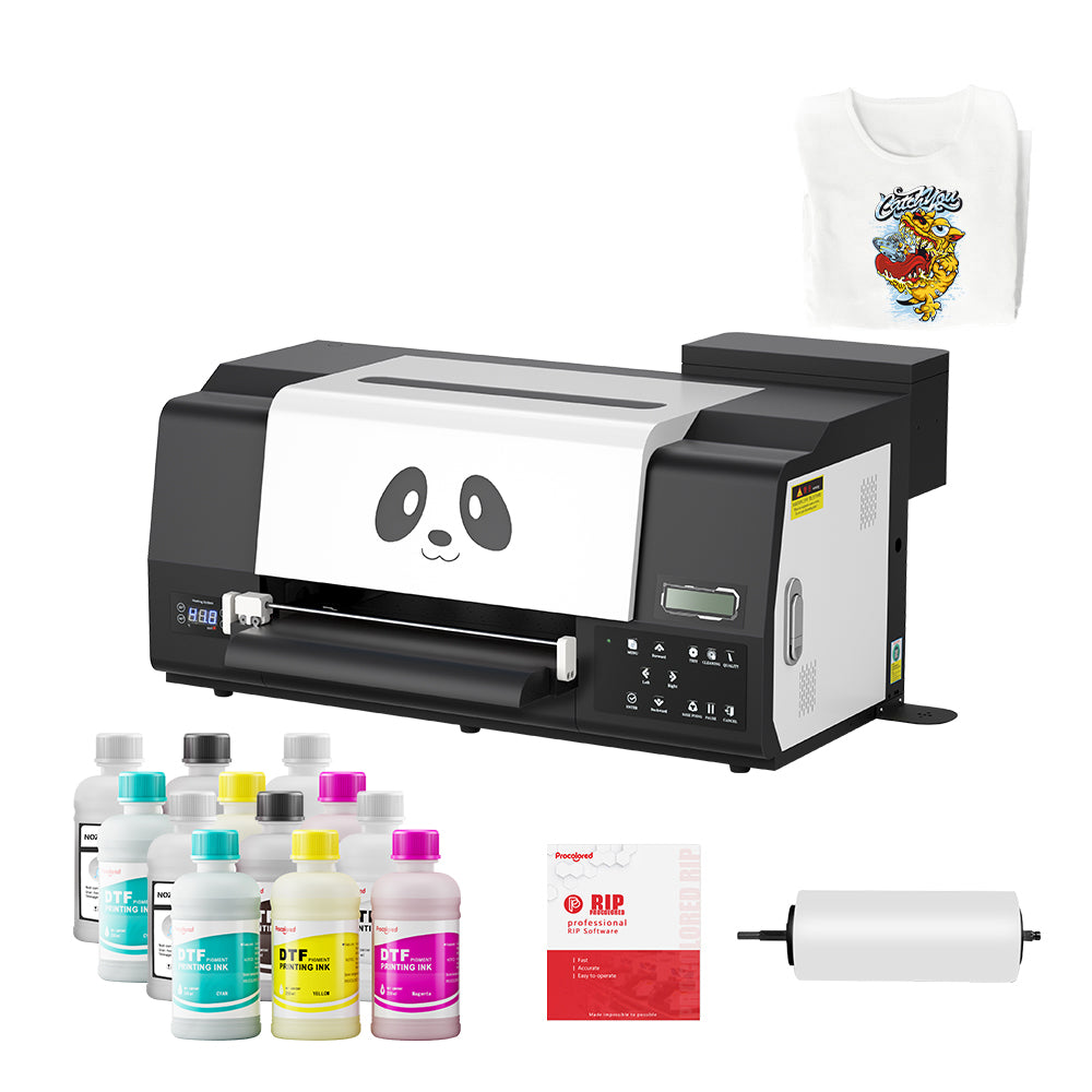 Impresora DTF con alimentador de rollo A3 L1800 Máquina de impresora de  transferencia Sistema de circulación de tinta blanca integrado para  impresión