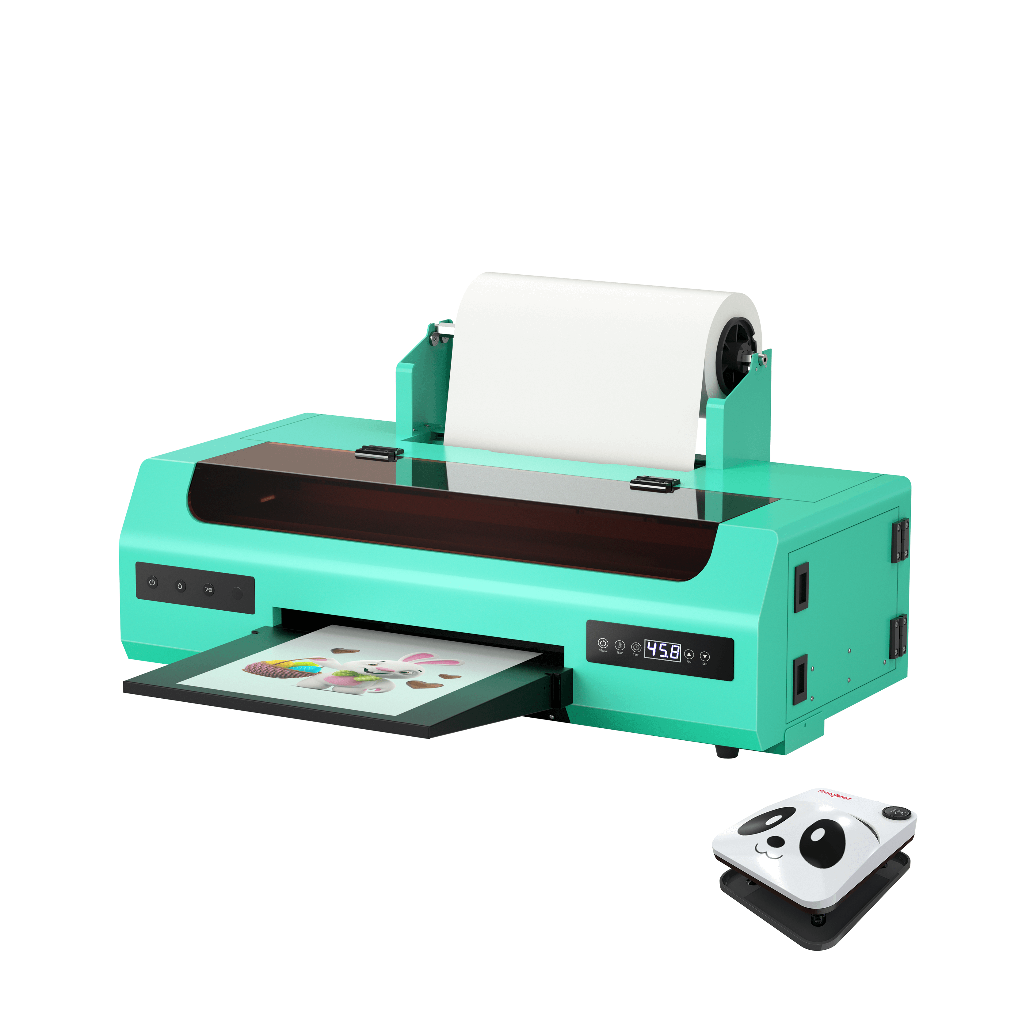 13" Single Head A3+ DTF Printer L1800 Roller & Handheld Heat Press
