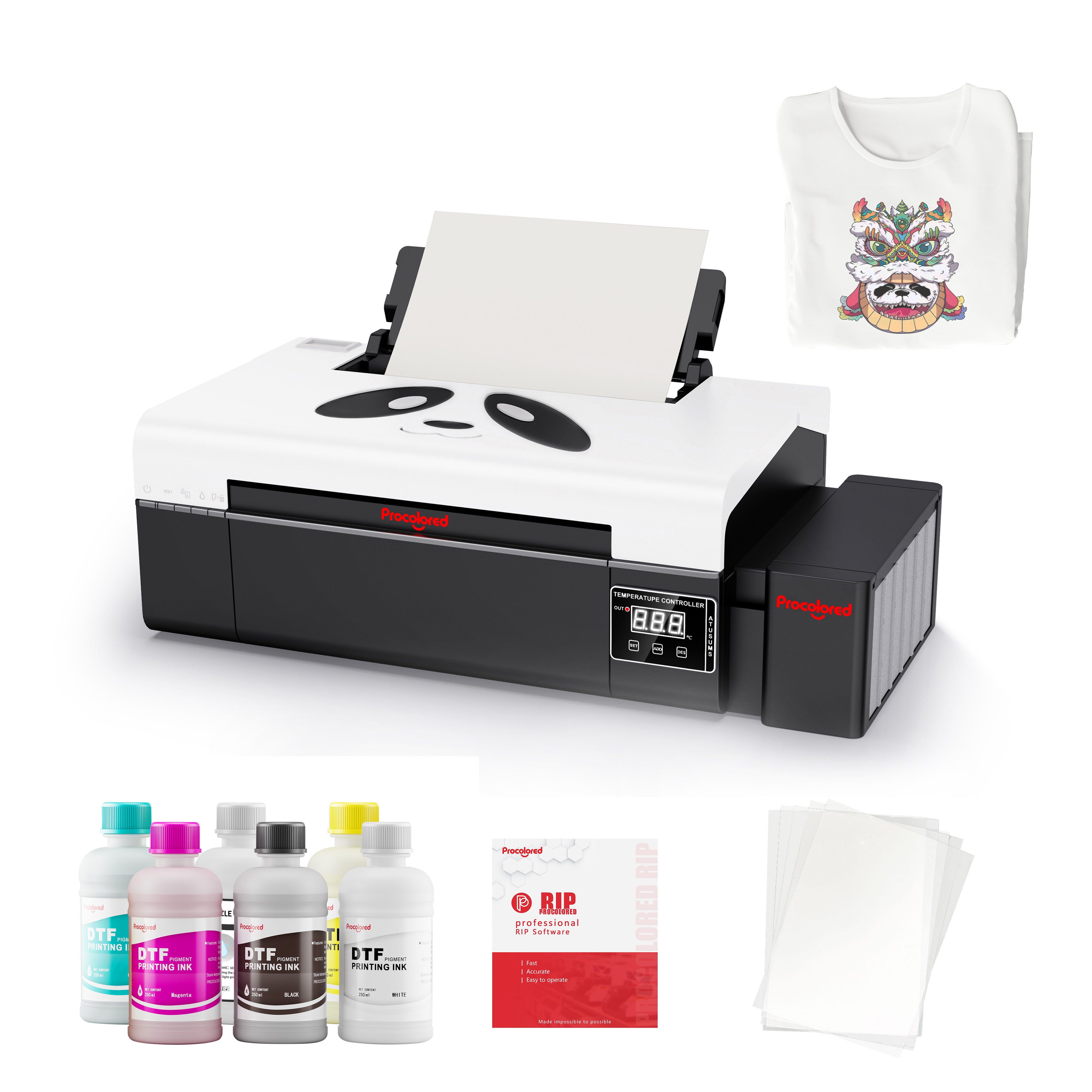 Tshirt Printing Machine A4 DTF Printer Direct to Film Printer L805(8.2")