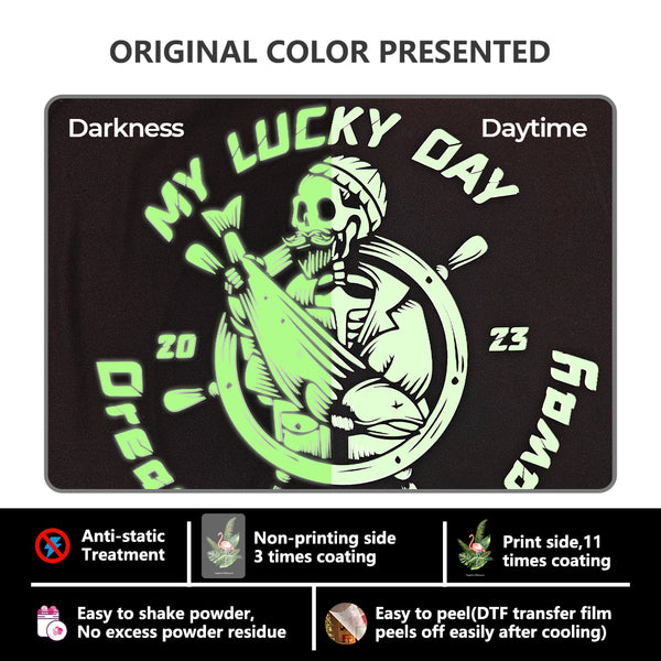 Procolored DTF Luminous  Transfer Roll Film 11.8 Inch x 328 FT——fit for A3 DTF Printer