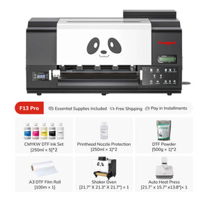 Procolored F13 Pro Panda DTF Printer 13" A3 Dual XP600 & Ultimate Bundle