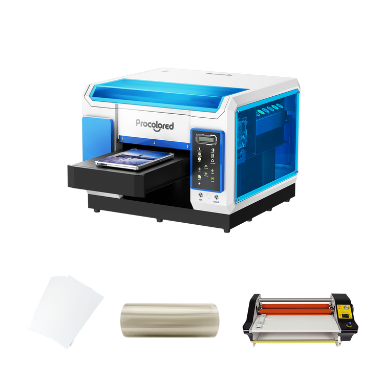 Procolored V11 Pro UV Printer 11.4" A3 Dual TX800 & UV Laminator