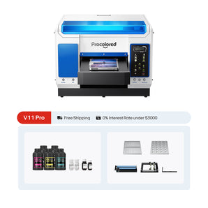 Procolored V11 Pro UV Printer 11.4" A3 Dual TX800 & Jigs