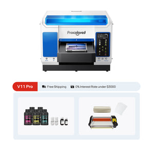 Procolored V11 Pro UV Printer 11.4" A3 Dual TX800 & UV Laminator