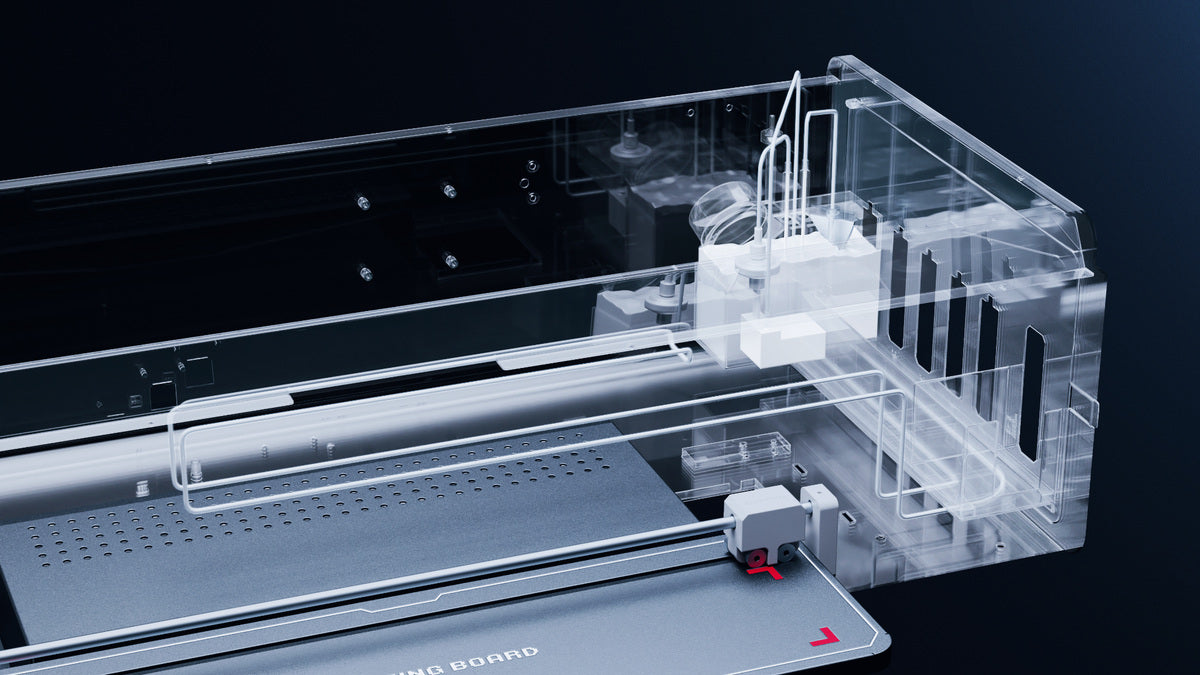 Cutaway illustration of the Procolored K13 Lite white ink circulation system
