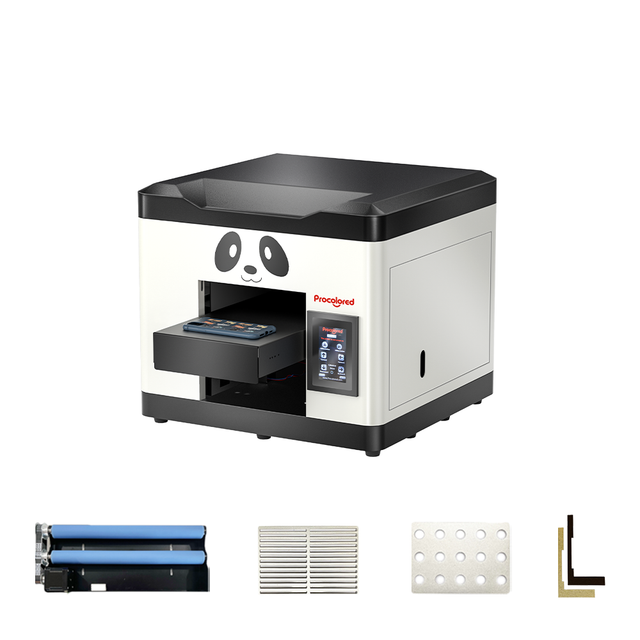 Procolored V6 Panda UV Printer with a digital display and panda face design on the front.